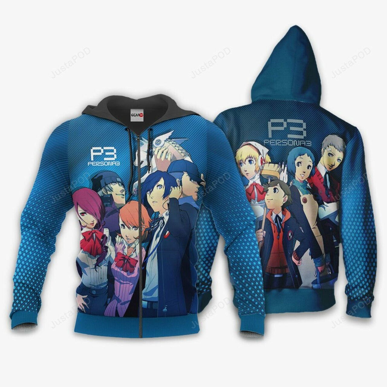 Persona 3 Team 3d All Over Print Hoodie