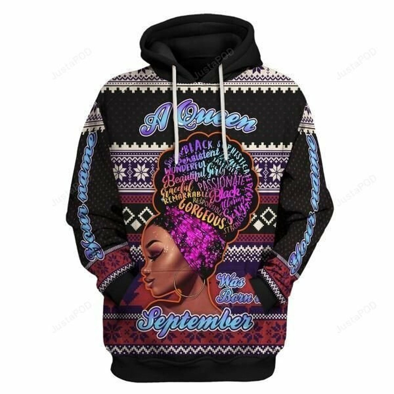 Personalized A Queen Custom Name 3d All Print Hoodie