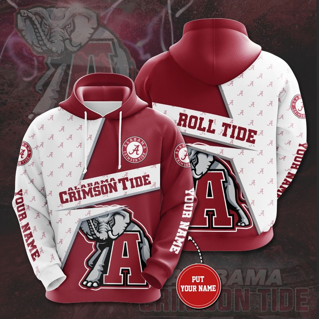 Personalized Alabama Crimson Tide No40 Custom Hoodie 3D