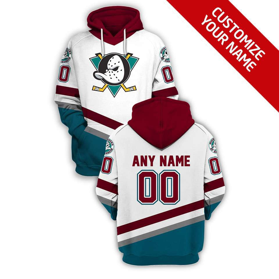 Personalized Anaheim Ducks Nhl Custom Name And Number 3d Full Printing Hoodie