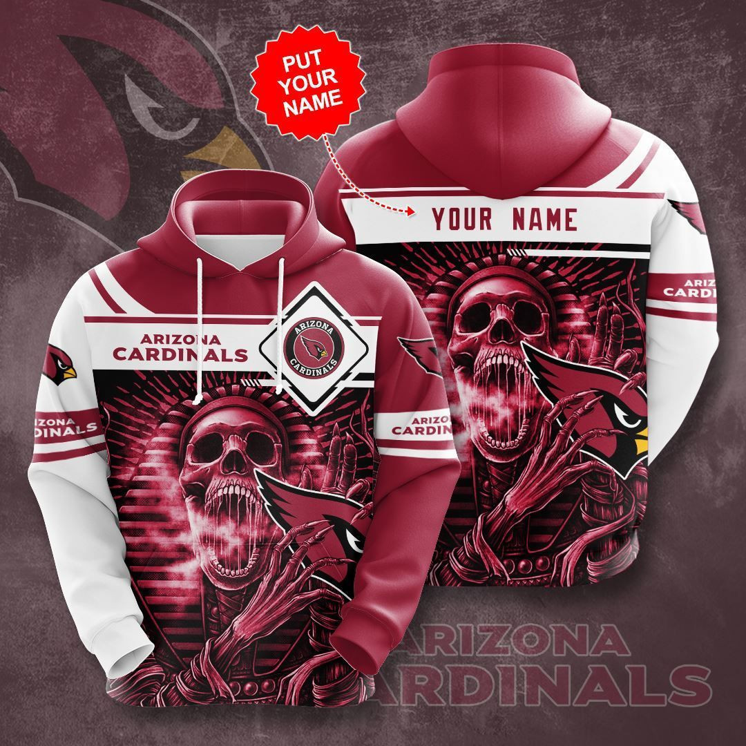 Personalized Arizona Cardinals No78 Custom Hoodie 3D All Over Print