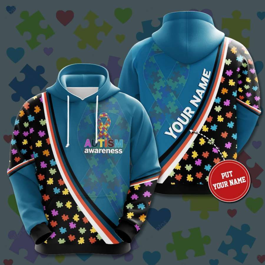 Personalized Autism Awareness No136 Custom Hoodie 3D All Over Print