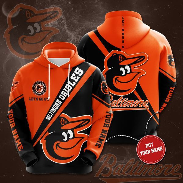 Personalized Baltimore Orioles No151 Custom Hoodie 3D All Over Print