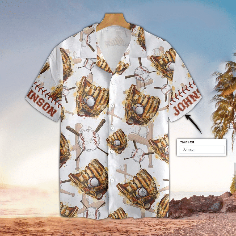 Personalized Baseball Hawaiian Shirt Baseball Lover Gifts Shirt For Men and Women