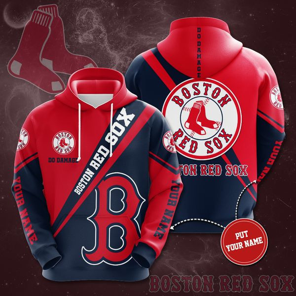 Personalized Boston Red Sox No236 Custom Hoodie 3D All Over Print