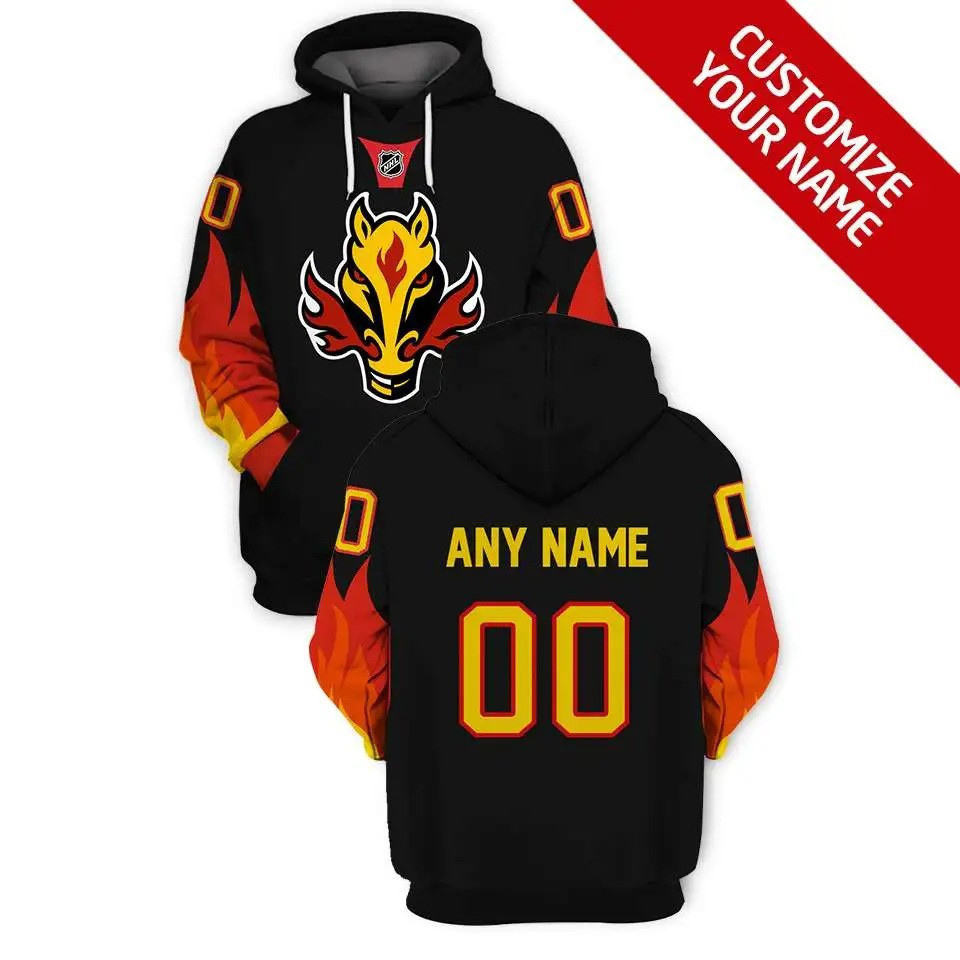 Personalized Calgary Flames Nhl 3d Full Printing Hoodie