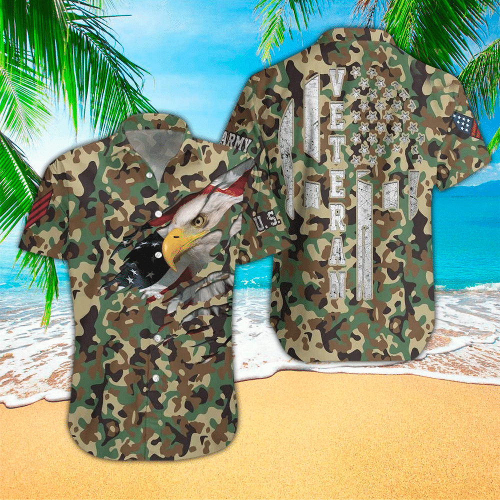 Personalized Camo Hawaiian Shirt Perfect Camo Clothing Shirt For Men and Women