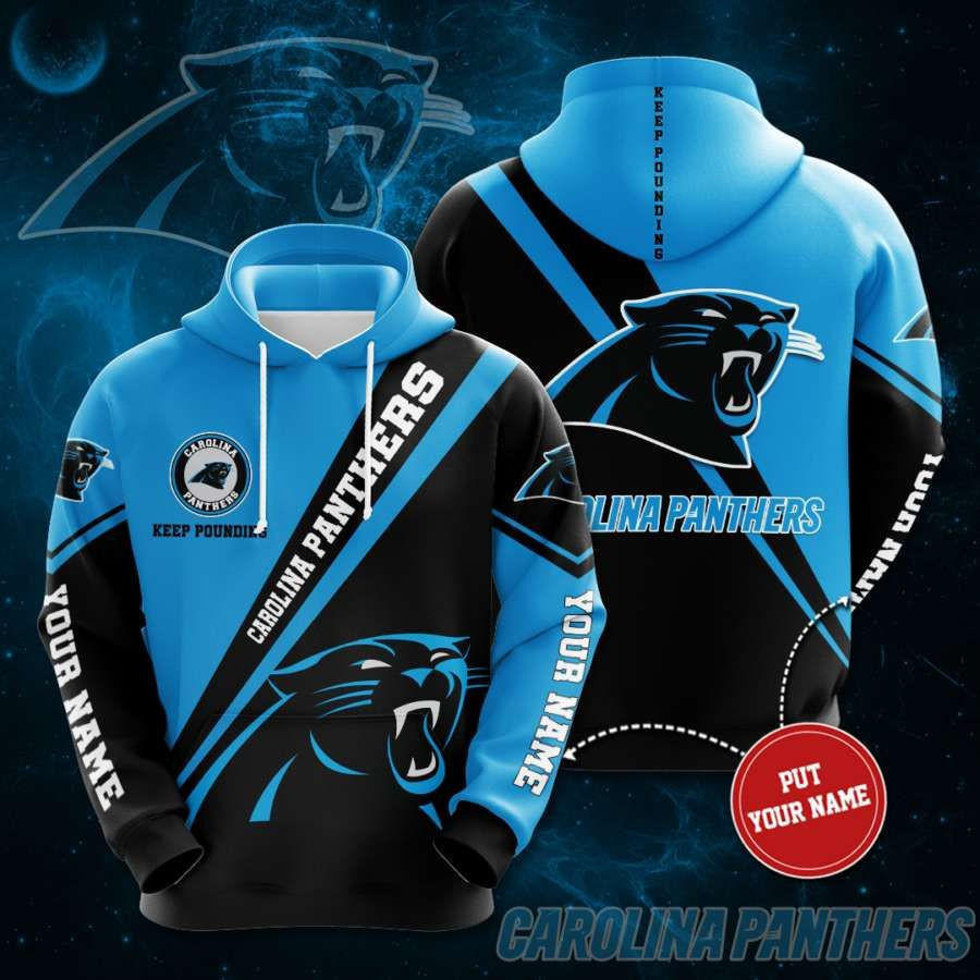 Personalized Carolina Panthers No312 Custom Hoodie 3D All Over Print