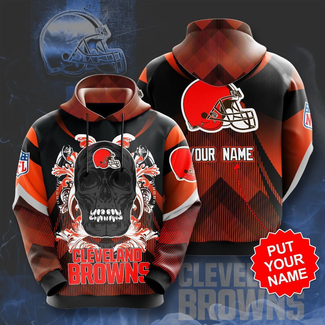 Personalized Cleveland Browns No459 Custom Hoodie 3D All Over Print