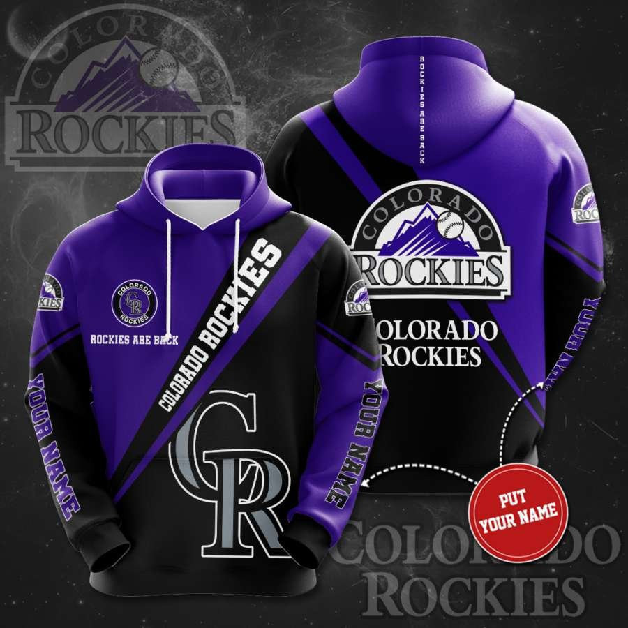 Personalized Colorado Rockies No489 Custom Hoodie 3D