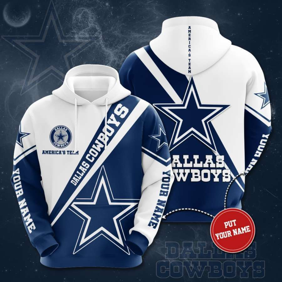 Personalized Dallas Cowboys No534 Custom Hoodie 3D All Over Print