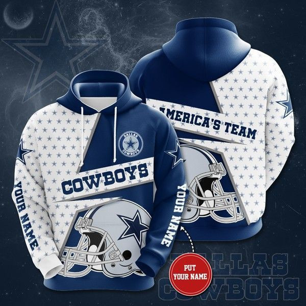 Personalized Dallas Cowboys No535 Custom Hoodie 3D All Over Print