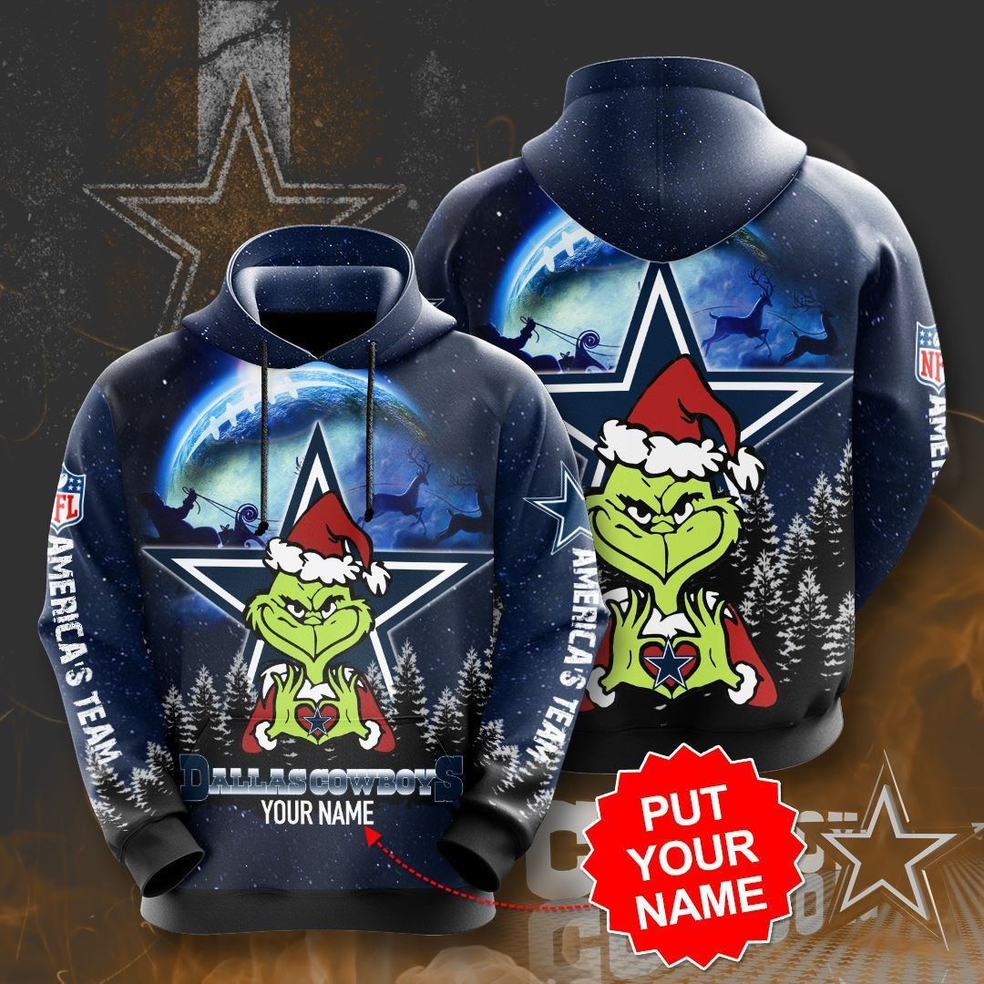 Personalized Dallas Cowboys No538 Custom Hoodie 3D All Over Print