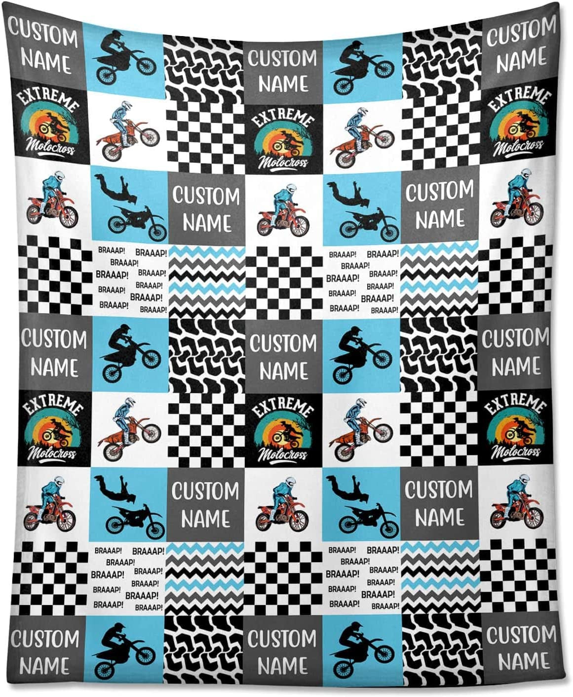 Personalized Dirt Bike Blanket