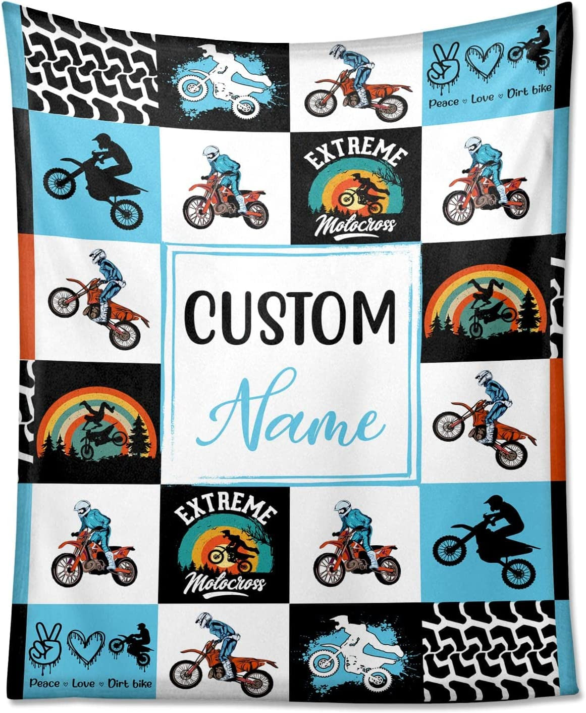 Personalized Dirt Bike Blanket