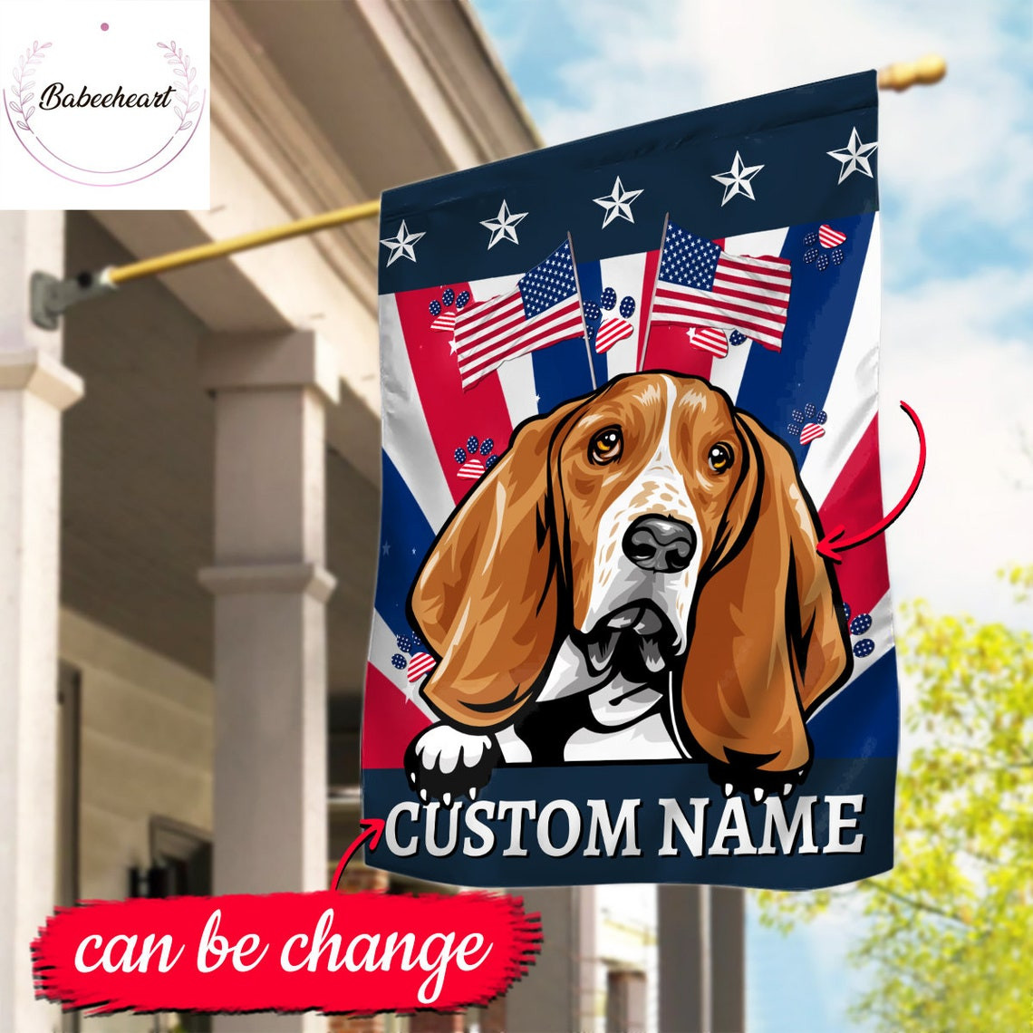 Personalized Dog Independence Day Flag Dog 4th Of July Flag Fourth July Flag USA Independence Day Custom dog Proud Nation Flags