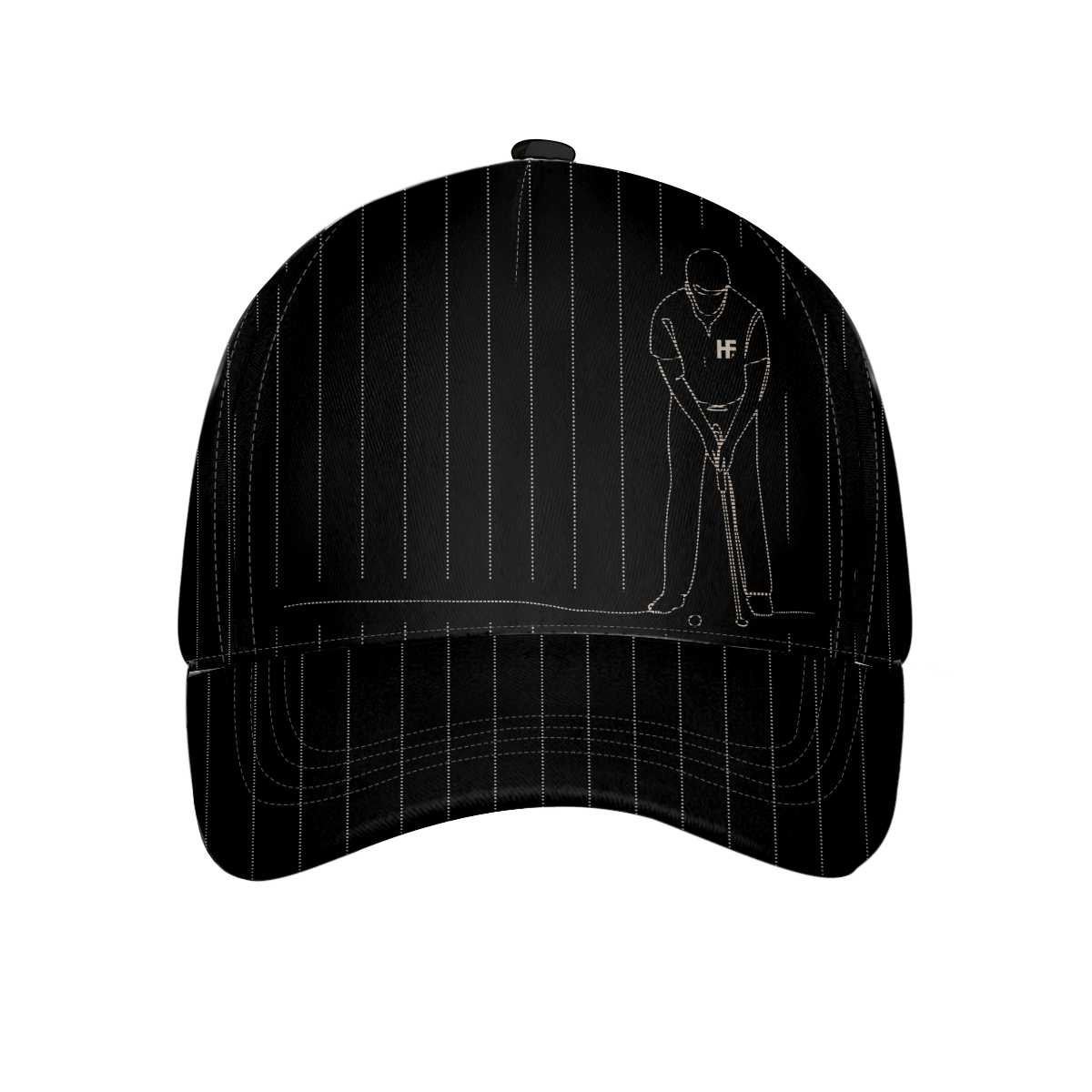 Personalized Dot Drawing Golfer Custom Cap