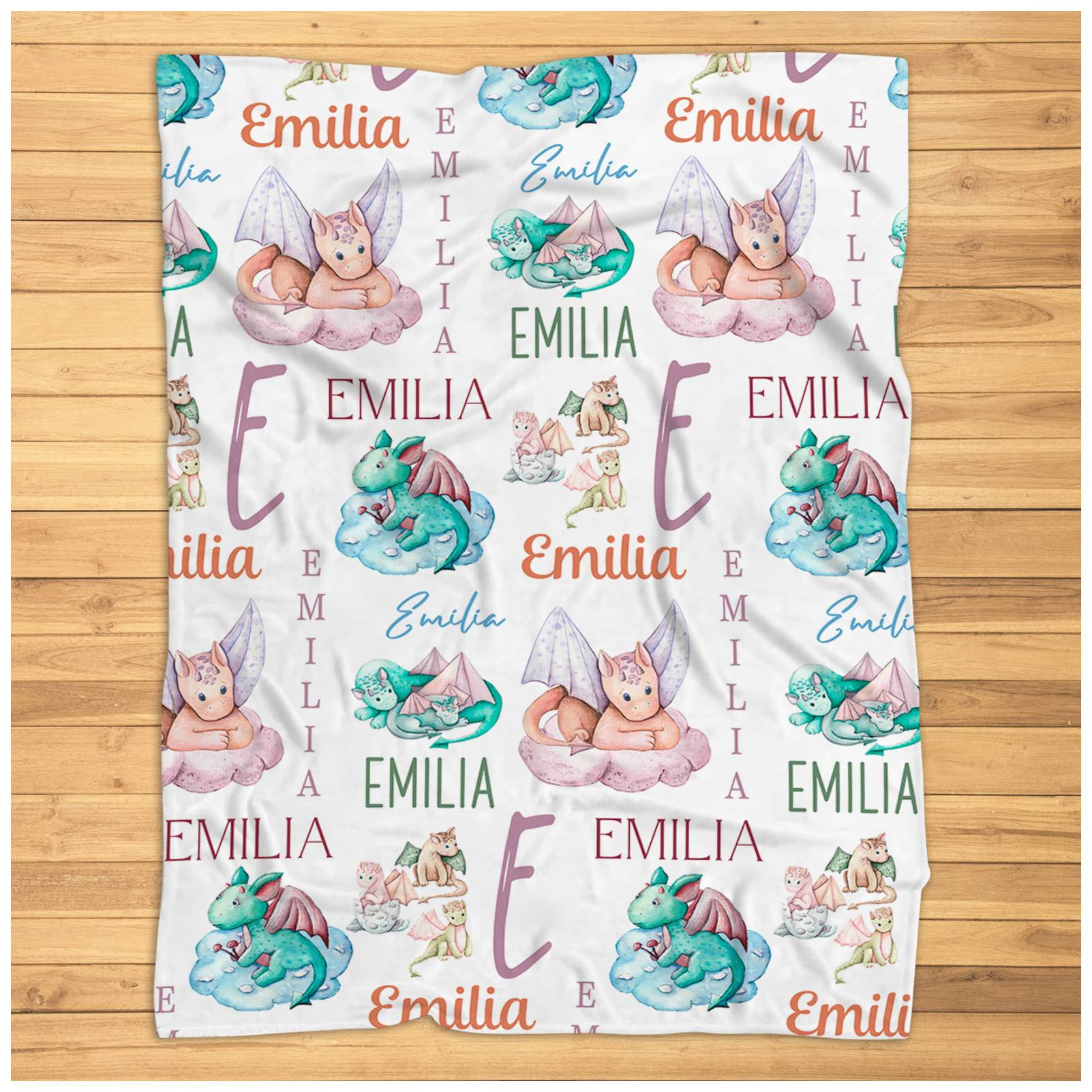 Personalized Dragon Blanket