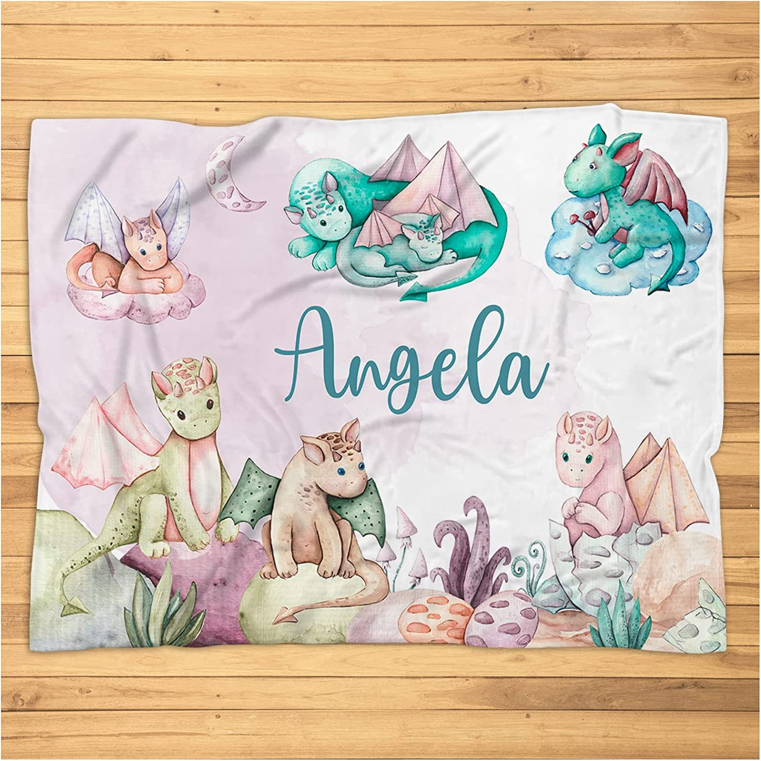 Personalized Dragons Blanket