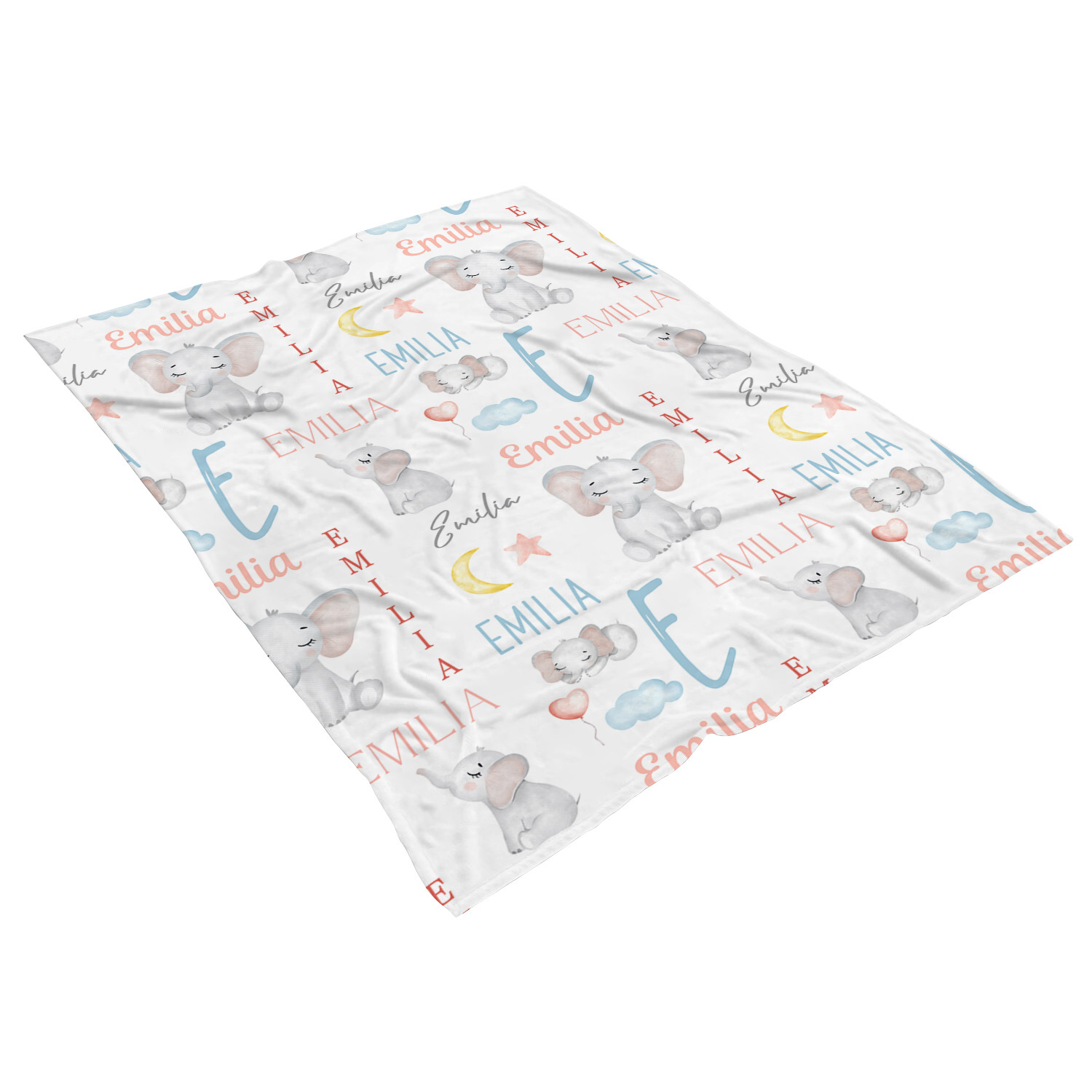 Cute Elephant Baby Blanket