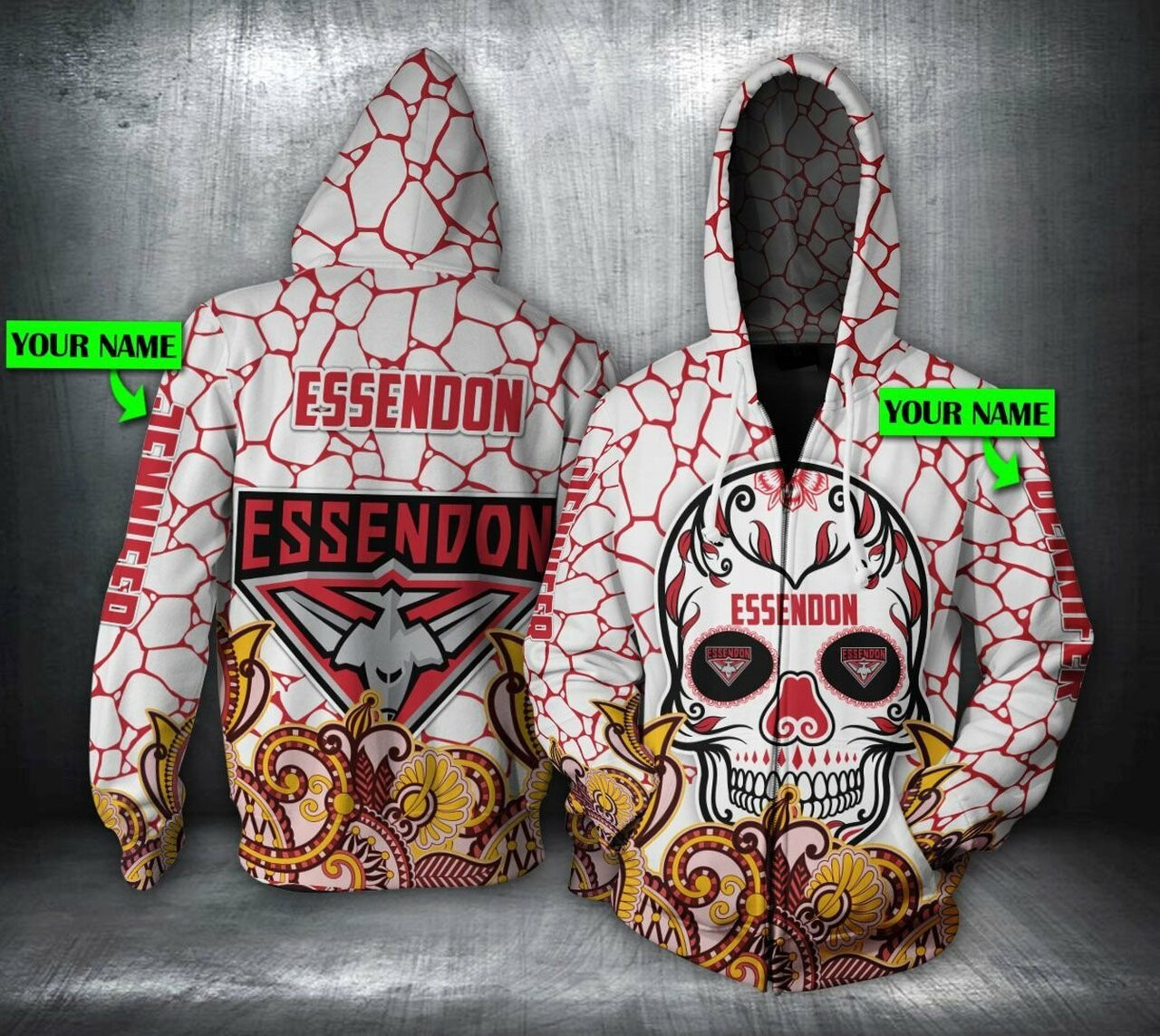 Personalized Essendon Hoodie Custom Name 3d All Over Printed Hoodie