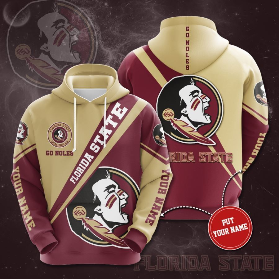 Personalized Florida State Seminoles No663 Custom Hoodie 3D All Over Print