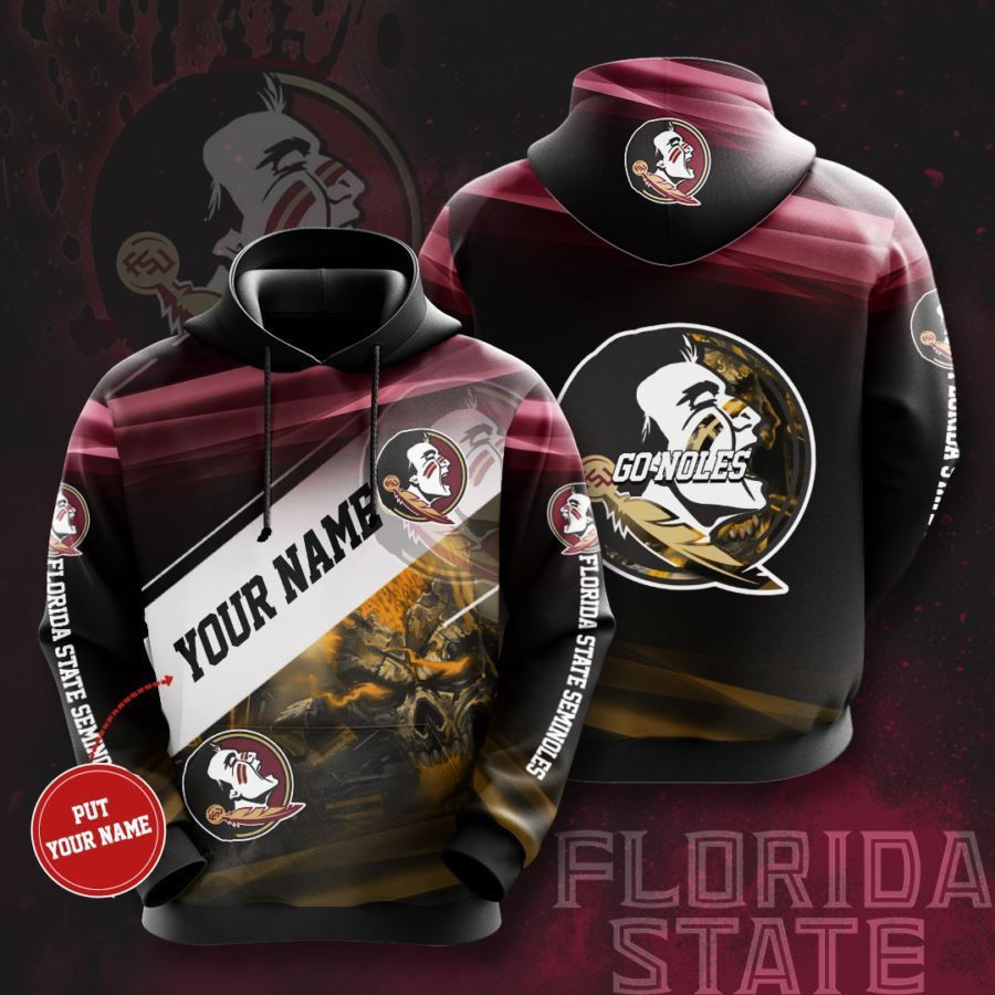 Personalized Florida State Seminoles No664 Custom Hoodie 3D All Over Print