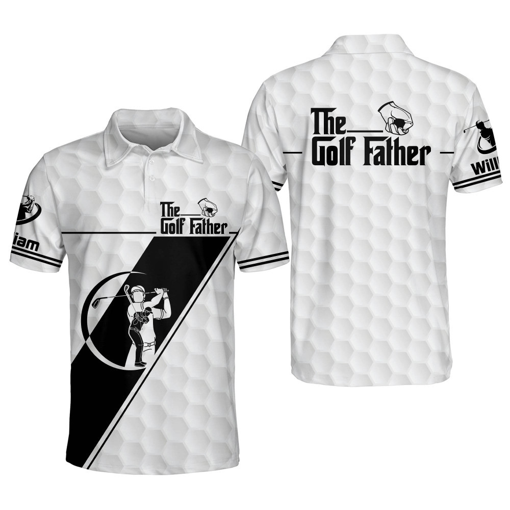 Personalized Funny Golf Shirts for Men The Golf Father Funny Golf Polo Lightweight Golf Polos