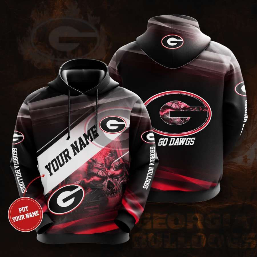 Personalized Georgia Bulldogs No705 Custom Hoodie 3D All Over Print