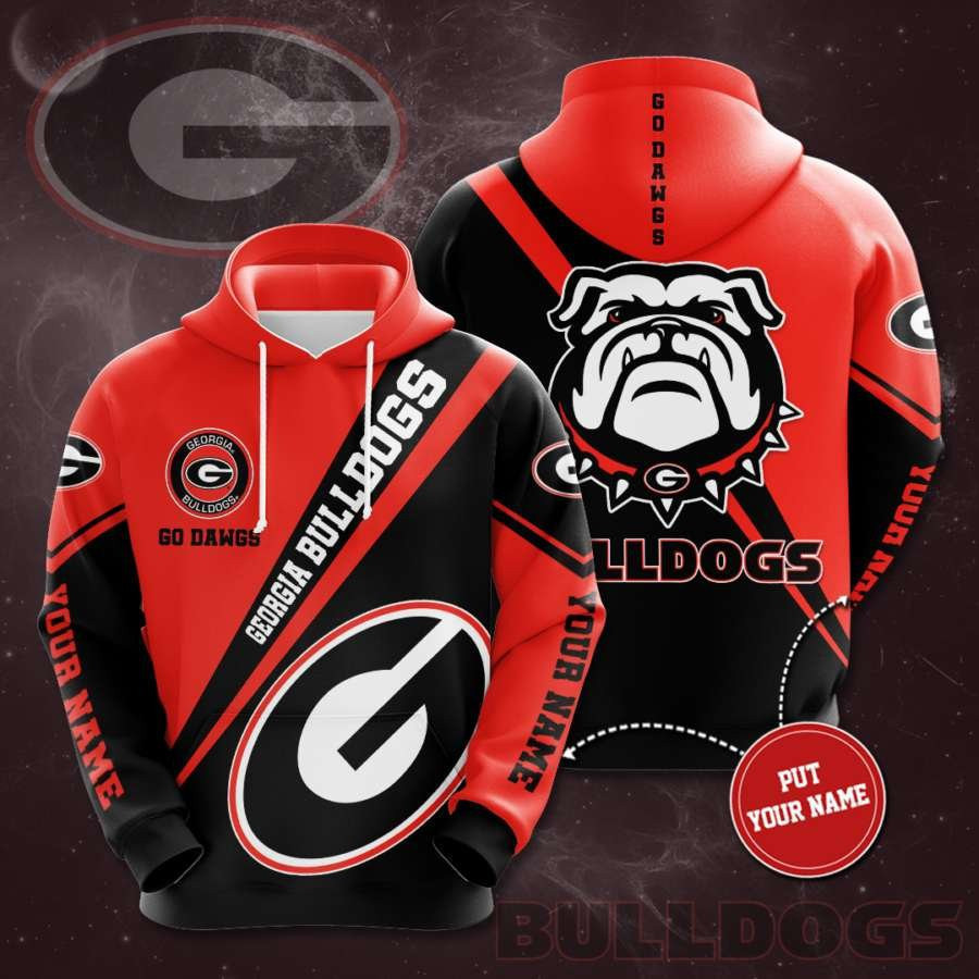 Personalized Georgia Bulldogs No706 Custom Hoodie 3D