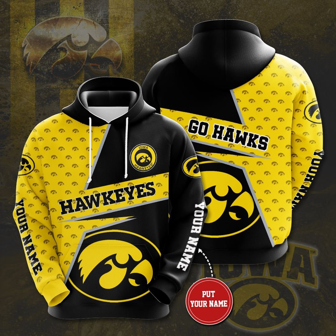 Personalized Iowa Hawkeyes No854 Custom Hoodie 3D