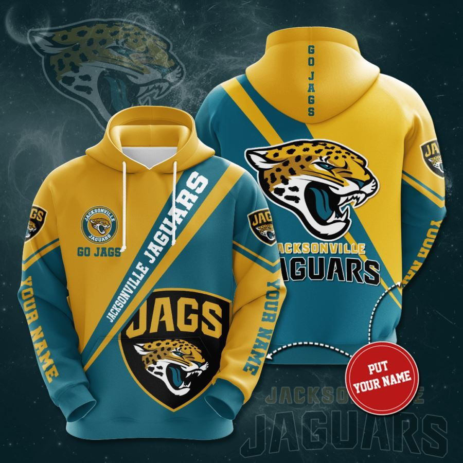 Personalized Jacksonville Jaguars No883 Custom Hoodie 3D All Over Print