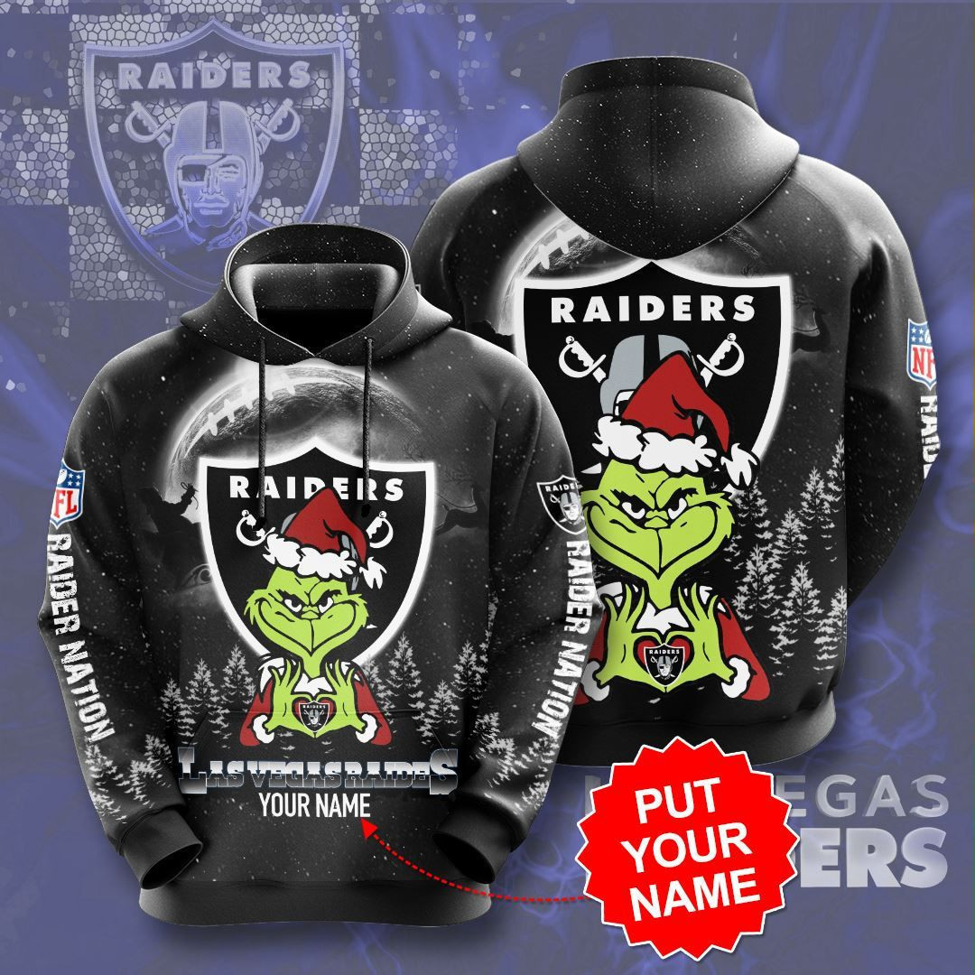 Personalized Las Vegas Raiders No990 Custom Hoodie 3D All Over Print