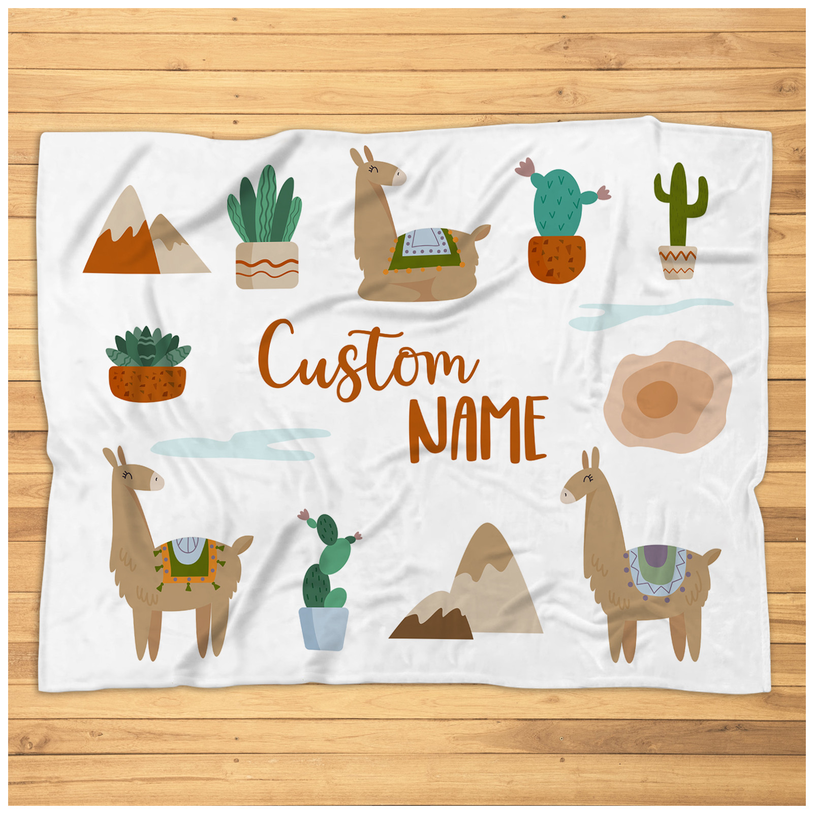 Personalized Llama Blanket