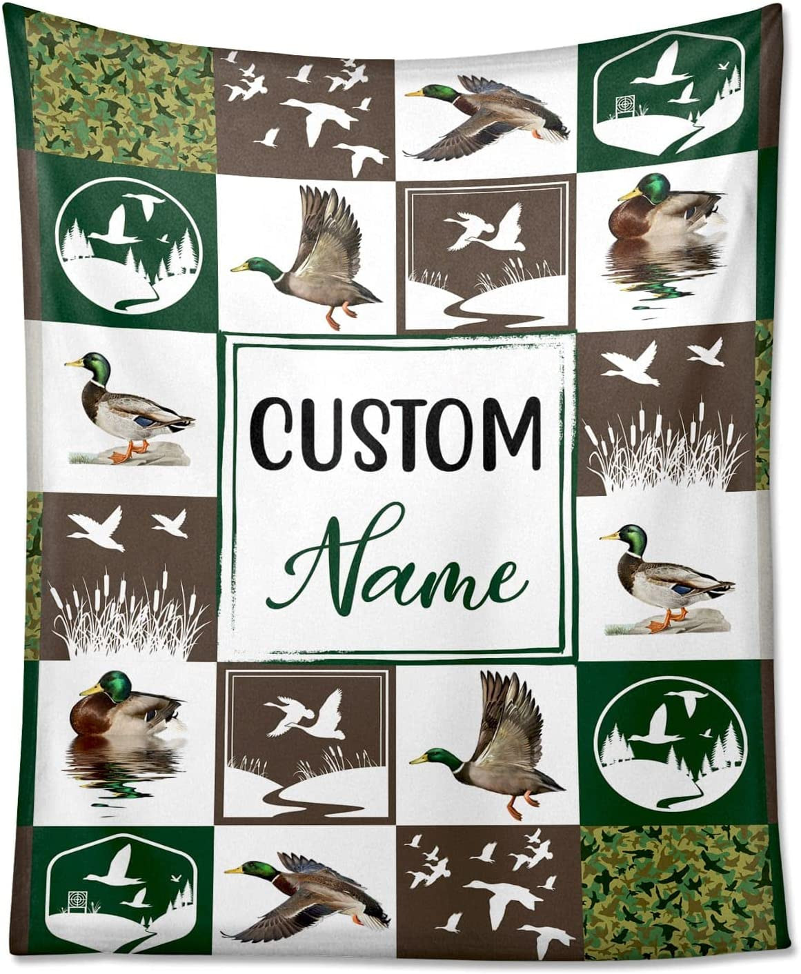 Personalized Mallard Duck Baby Blanket