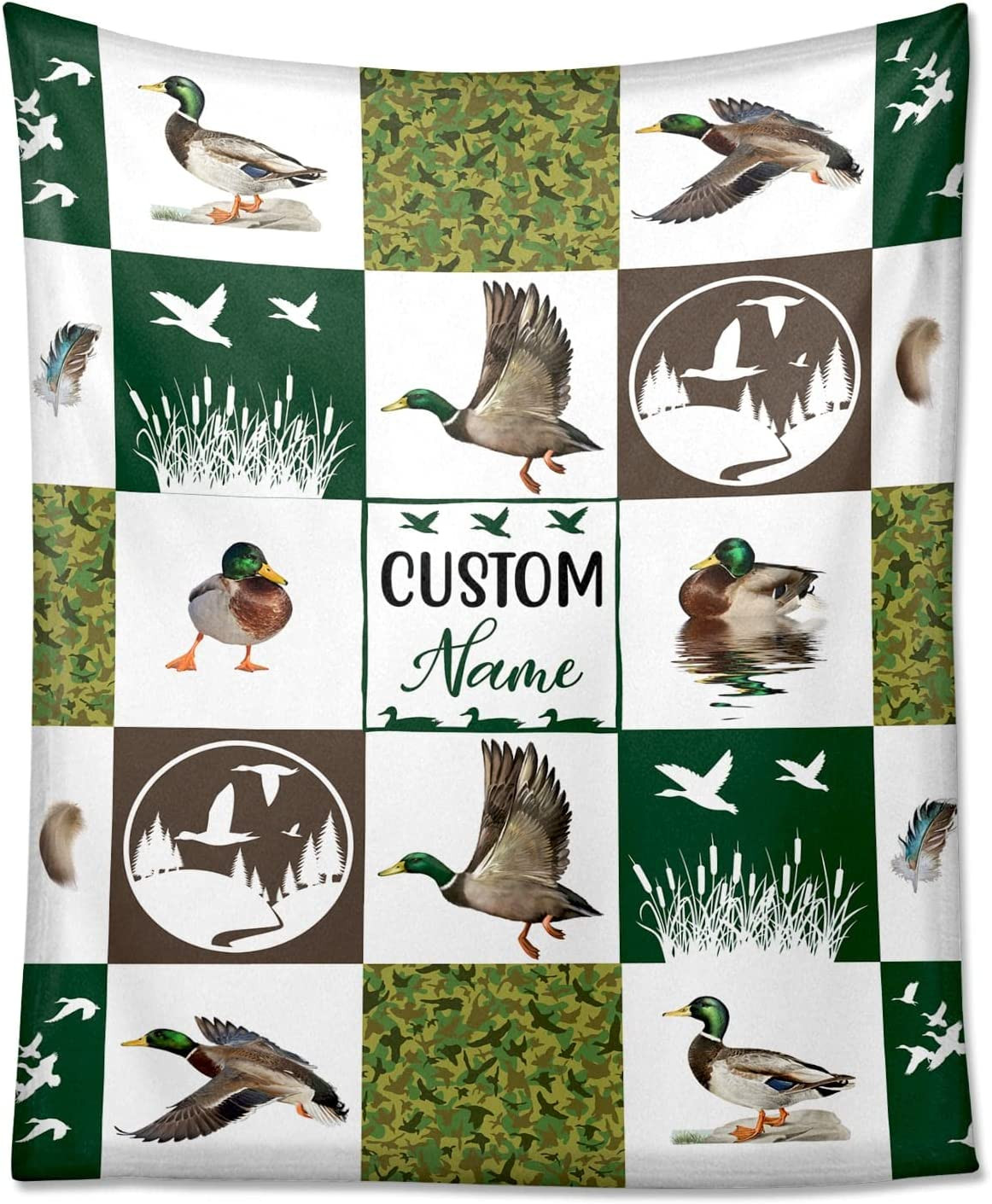 Personalized Mallard Duck Baby Blanket