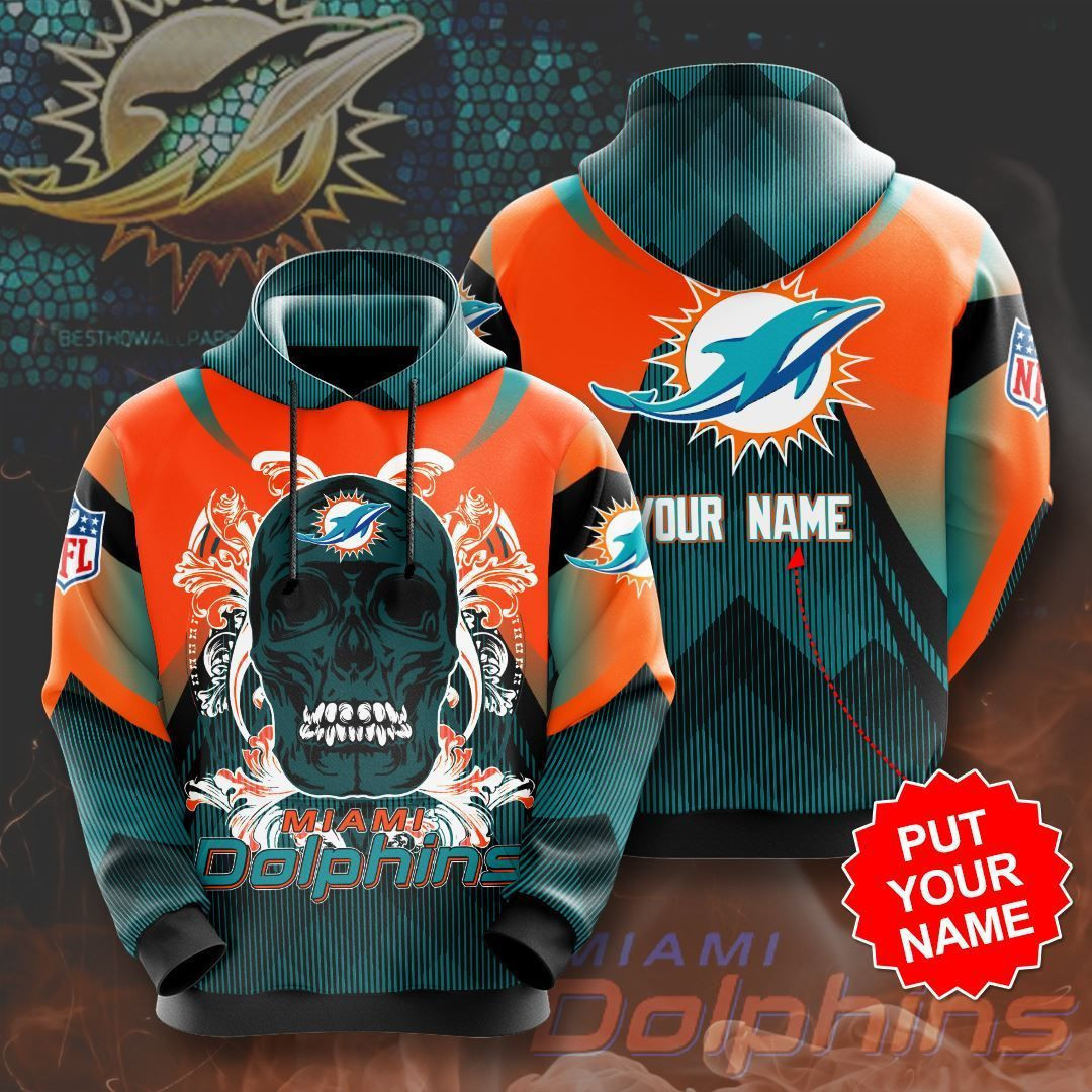 Personalized Miami Dolphins No1151 Custom Hoodie 3D All Over Print