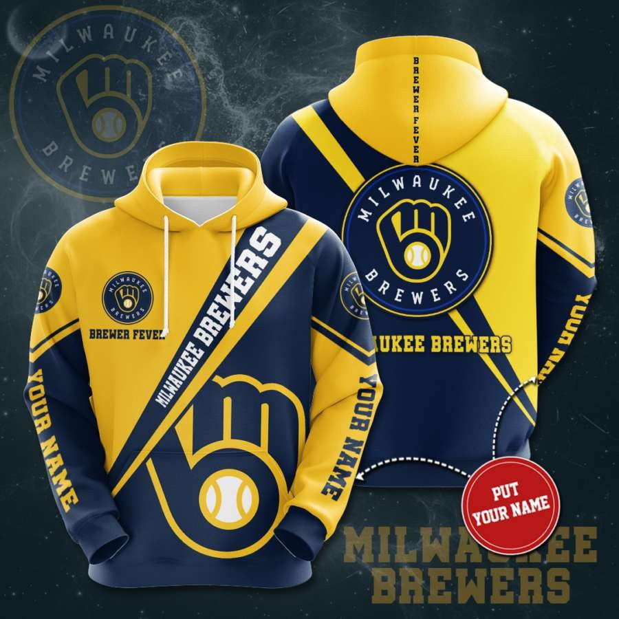 Personalized Milwaukee Brewers No1190 Custom Hoodie 3D