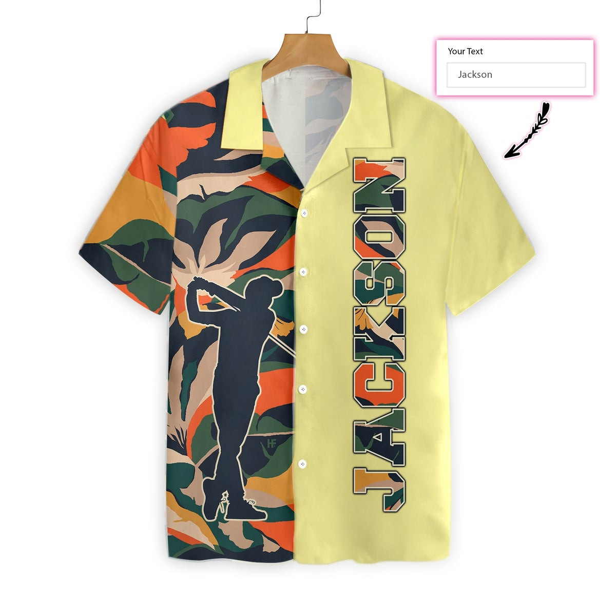 Personalized Modern Exotic Jungle Gentle Golf Custom Hawaiian Shirt