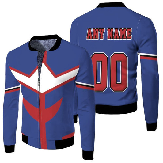 Personalized My Hero Academia Character All Might Armor Suit Of Novelty Gift For Boku No Hero Academia Fans Fleece Bomber Jacket