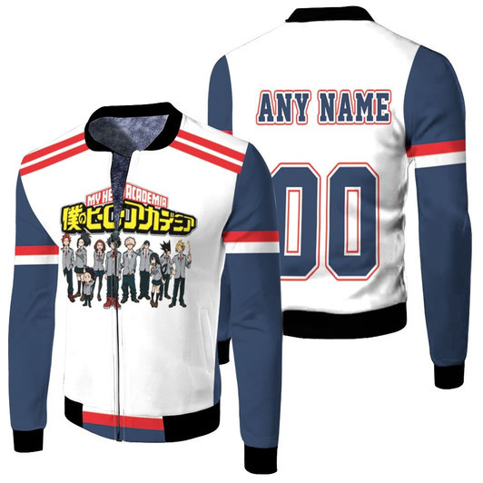 Personalized My Hero Academia Student In The School Novelty Gift For Boku No Hero Academia Fans Fleece Bomber Jacket