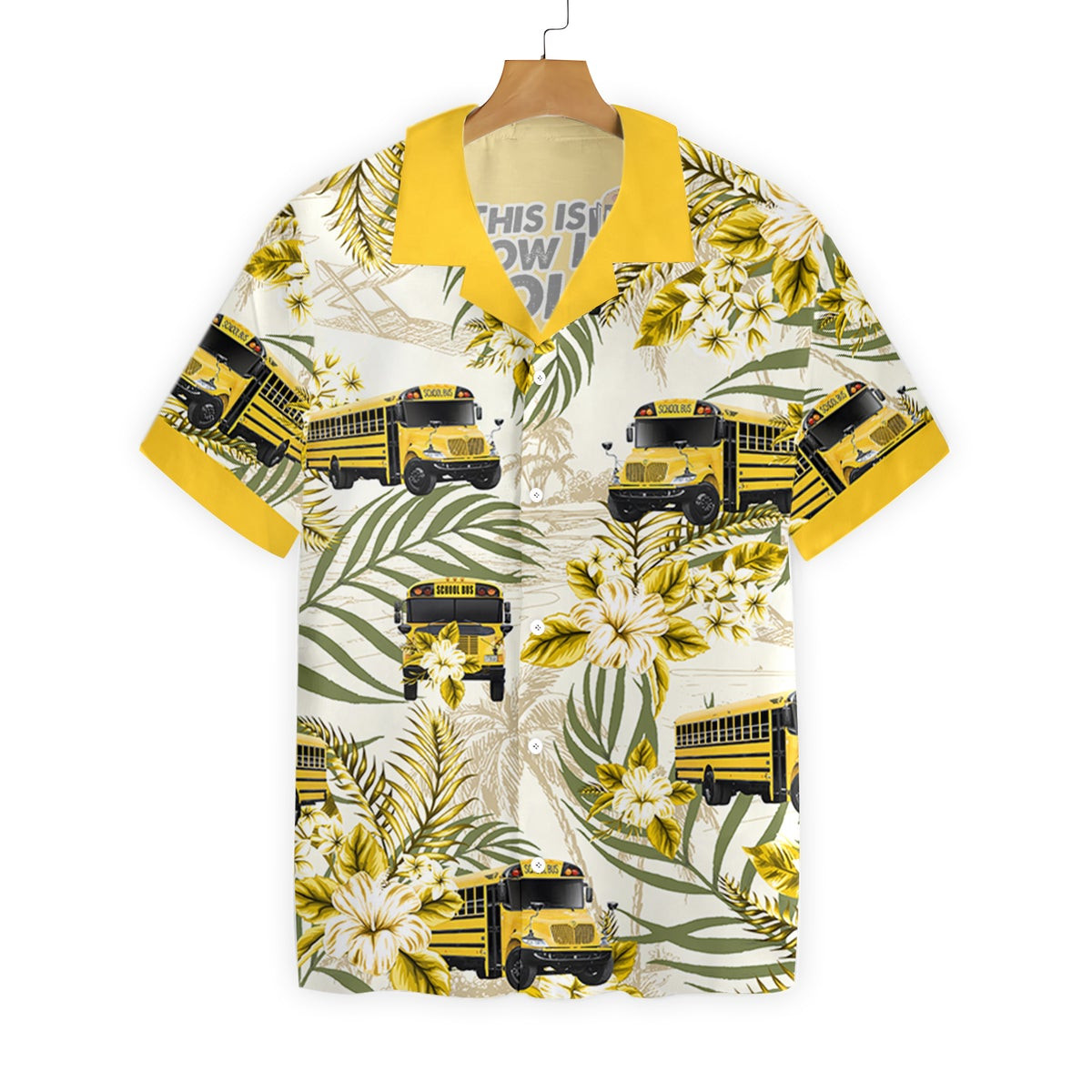 Personalized Name School Bus Driver Custom Hawaiian Shirt