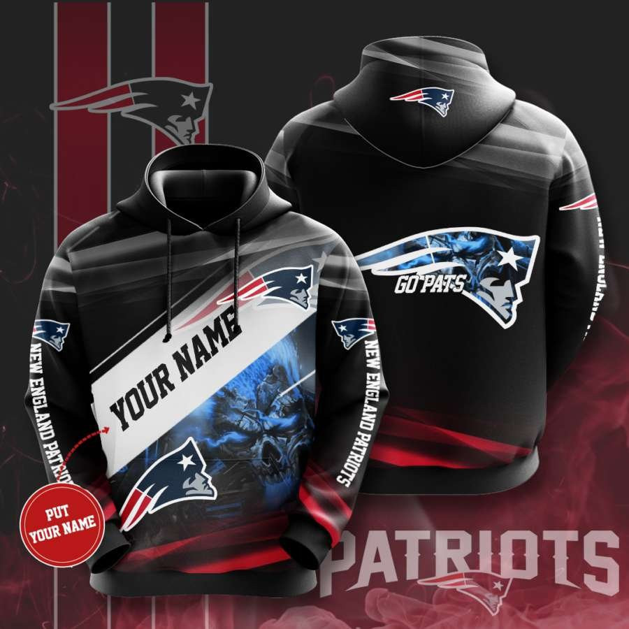 Personalized New England Patriots No1306 Custom Hoodie 3D