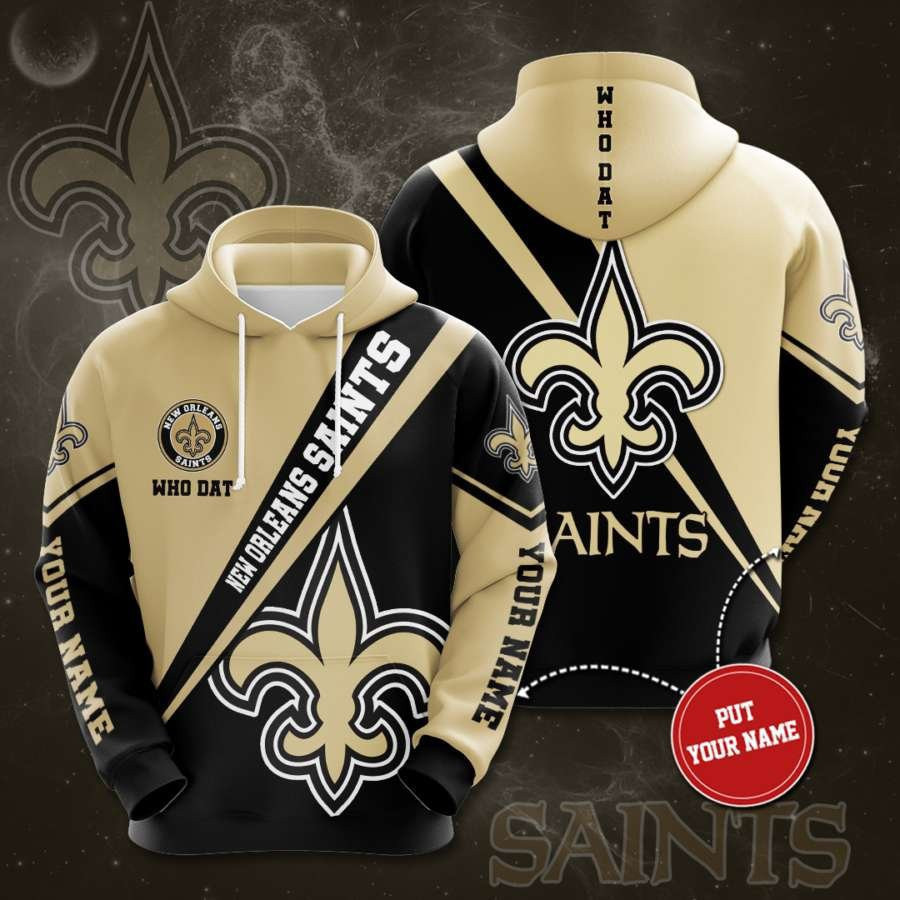 Personalized New Orleans Saints No1337 Custom Hoodie 3D