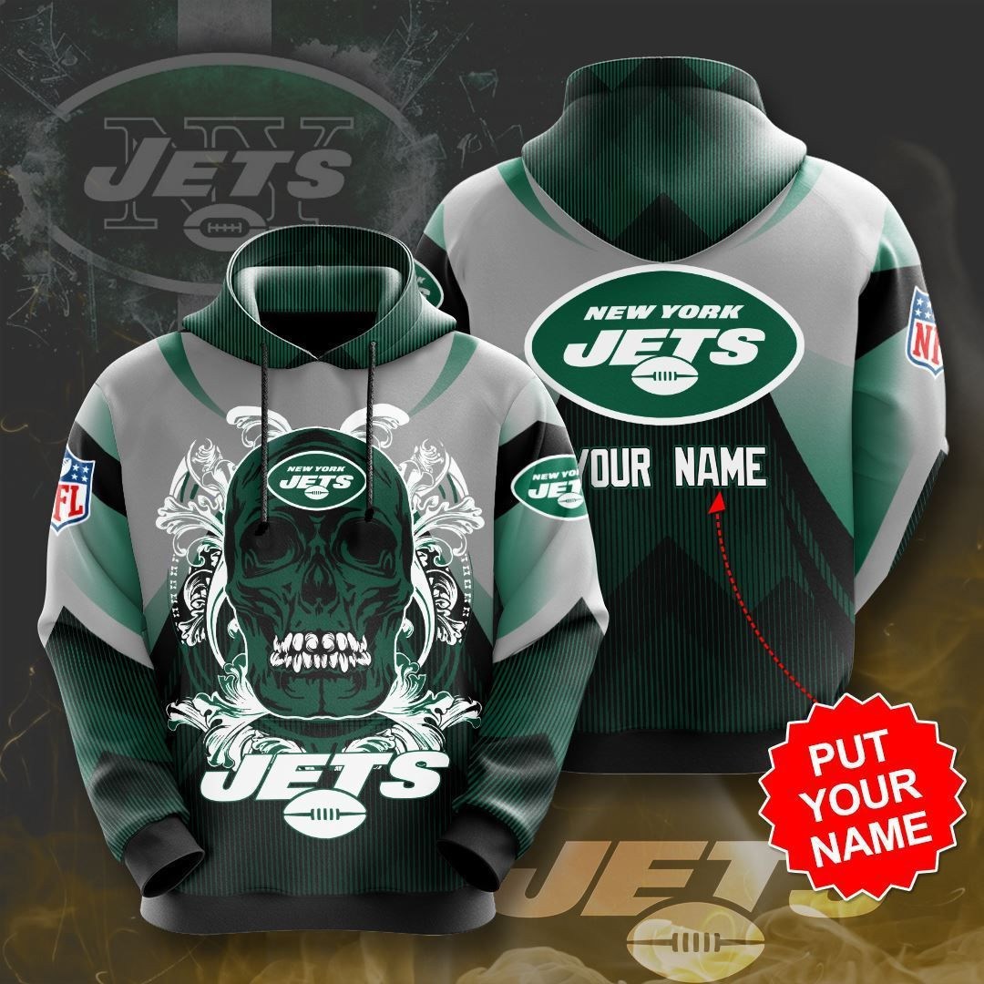 Personalized New York Jets No1388 Custom Hoodie 3D All Over Print