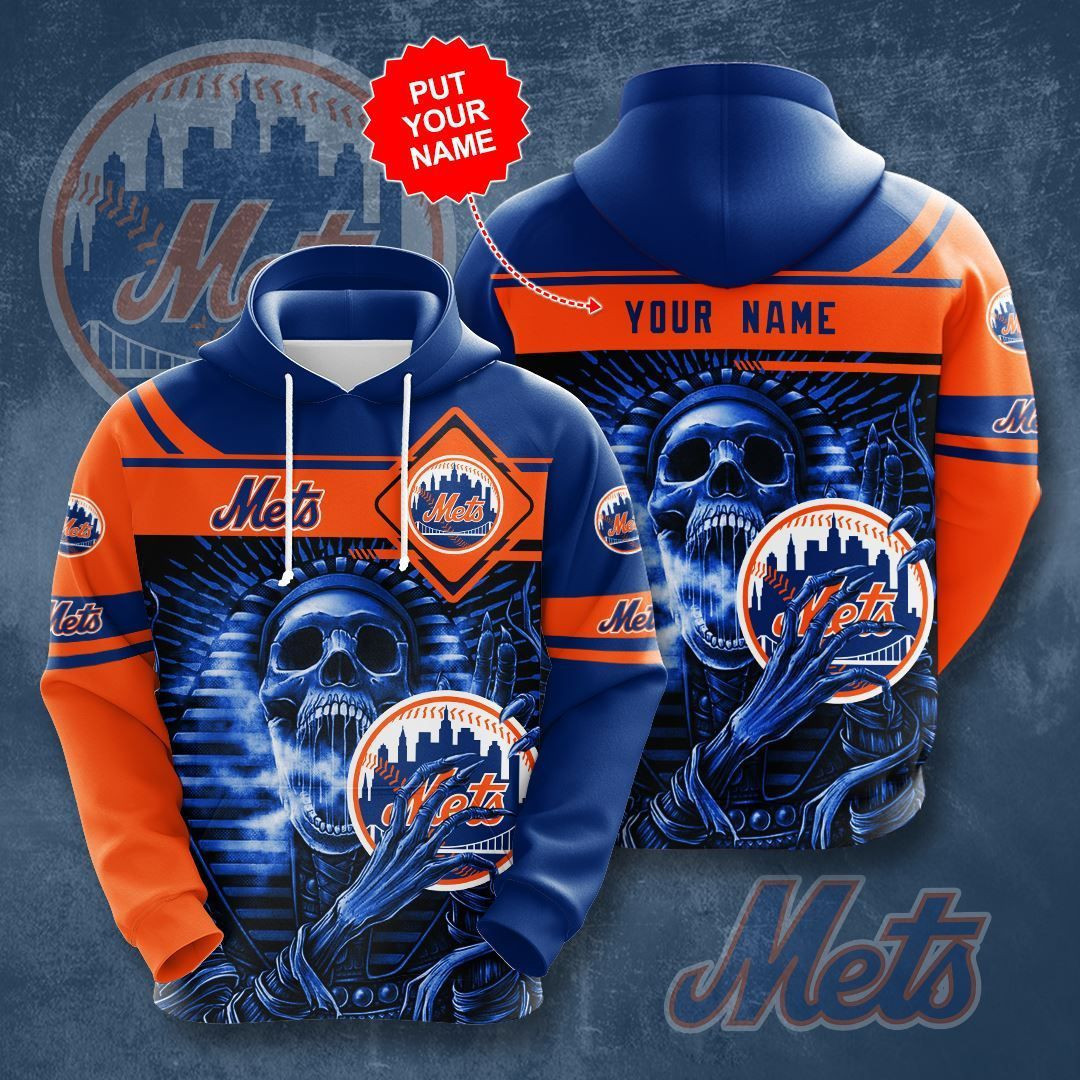 Personalized New York Mets No1411 Custom Hoodie 3D All Over Print