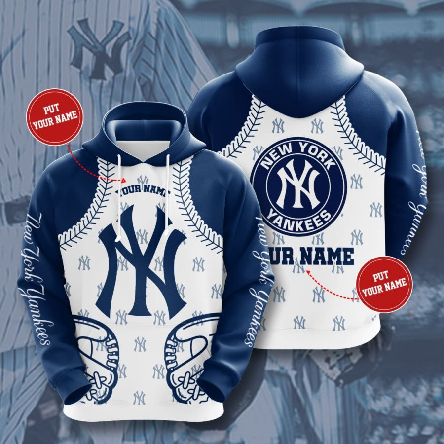 Personalized New York Yankees No1470 Custom Hoodie 3D All Over Print