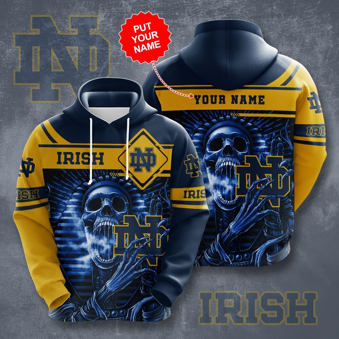 Personalized Notre Dame Fighting Irish No1503 Custom Hoodie 3D