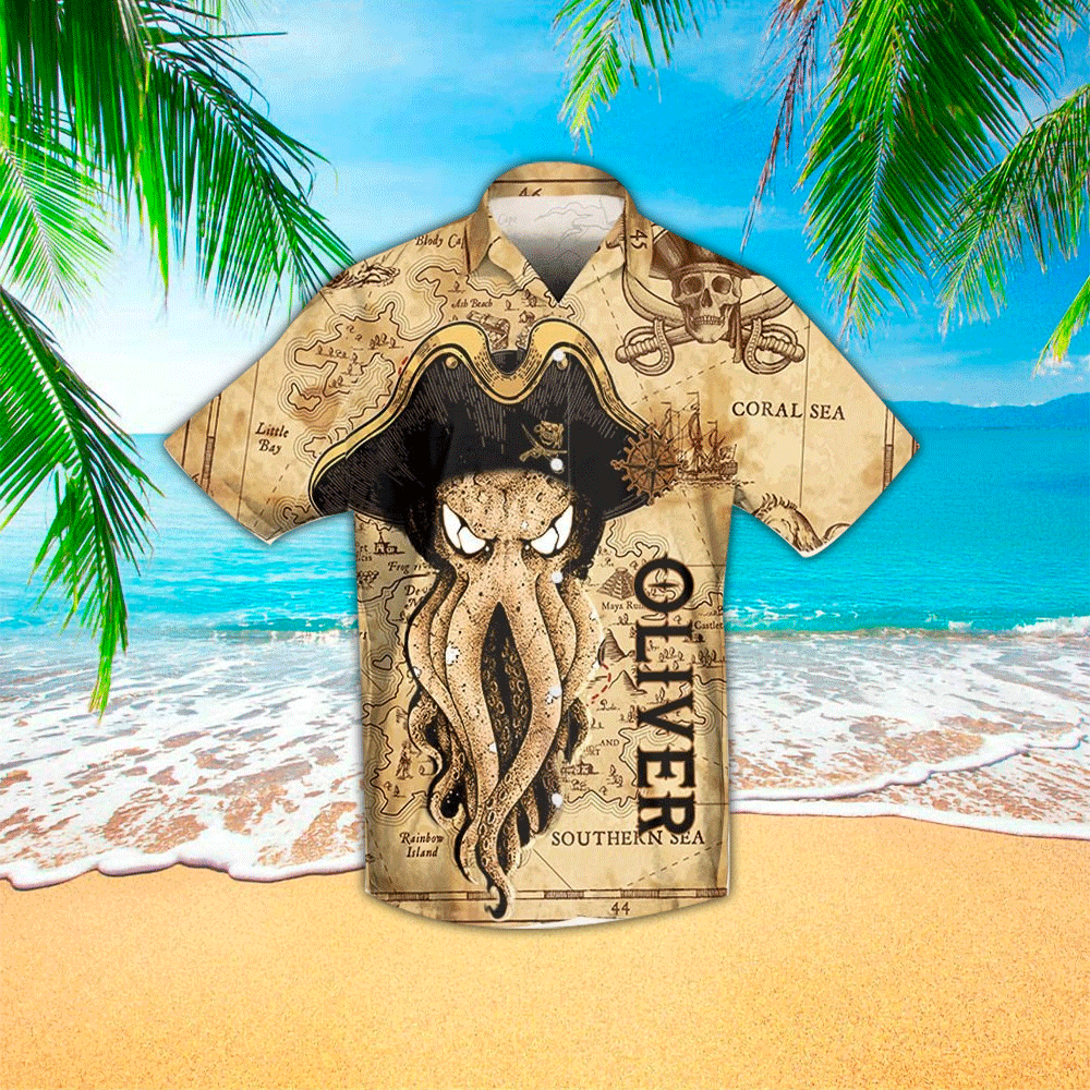 Personalized Octopus Aloha Shirt Hawaiian Shirt For Octopus Lovers Shirt for Men and Women