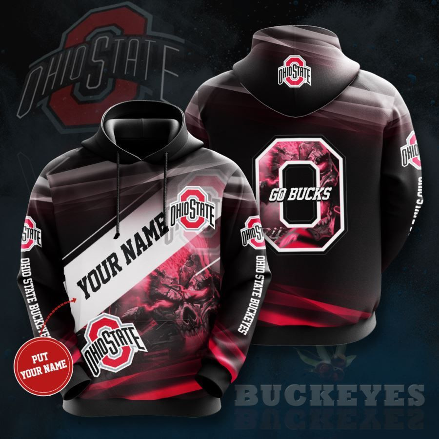 Personalized Ohio State Buckeyes No1537 Custom Hoodie 3D All Over Print